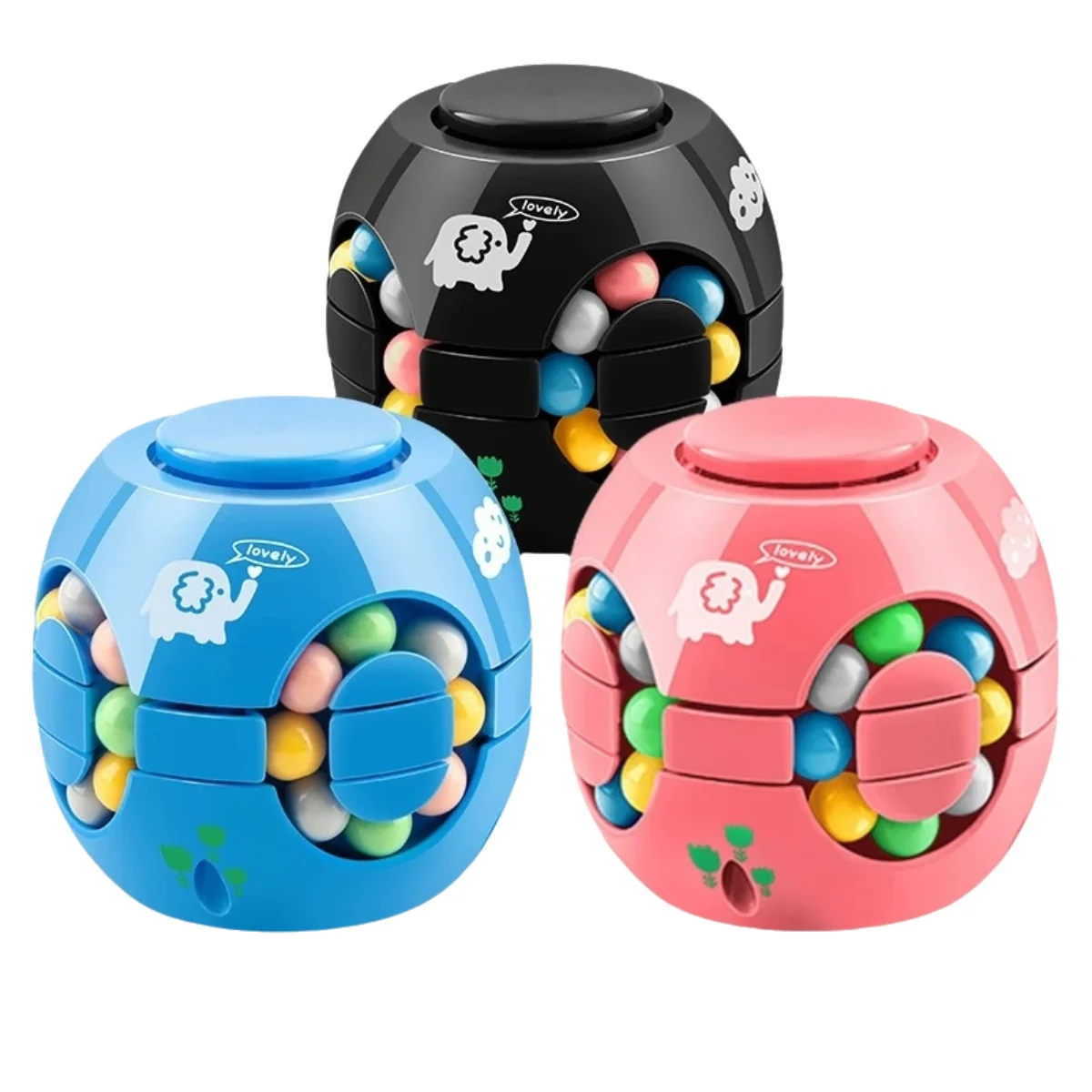 

Magic Bean Rotating Fingertip Toy - Intelligence & Educational Montessori Puzzle Game for Kids & Adults