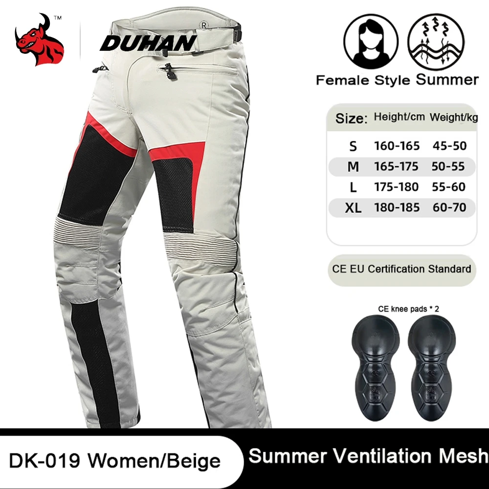 

Motorcycle Armor Protector Pants Moto Jacket MotocrossTrousers Summer Riding Trousers Lady Protective Gear Shockproof Knee Pants
