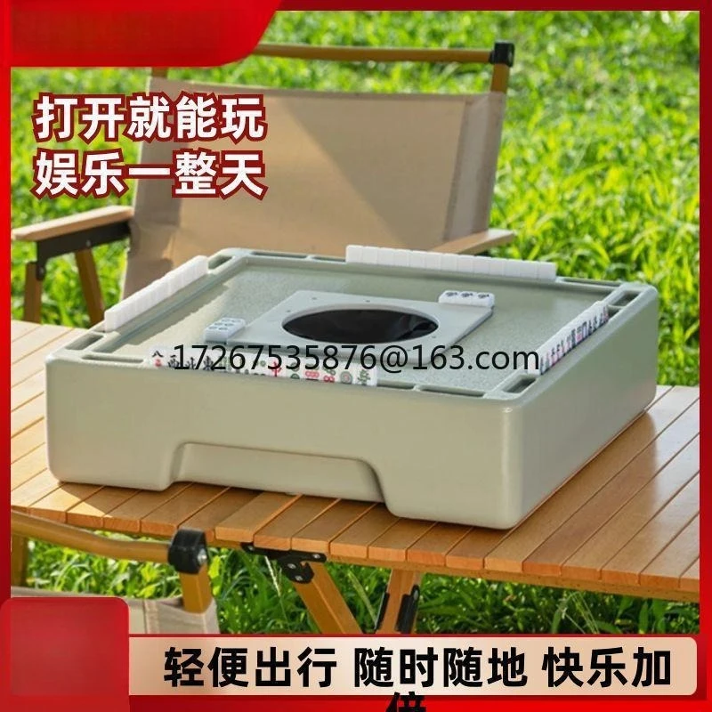 

Mahjong machine sleeping rough mini automatic small mahjong machine unpowered outdoor solid set