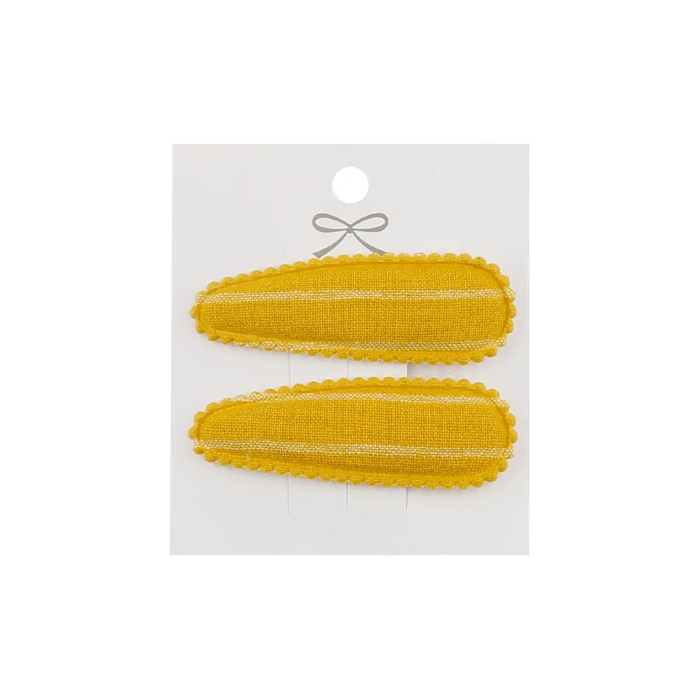 2pc Blumendruck 2 Zoll Basic Snap Baby Haar Tropfen Clips Spitze Stickerei Haar Klemme Pins Haarnadeln Baumwolle Plaid BB Haarspangen Mädchen – Detail 14
