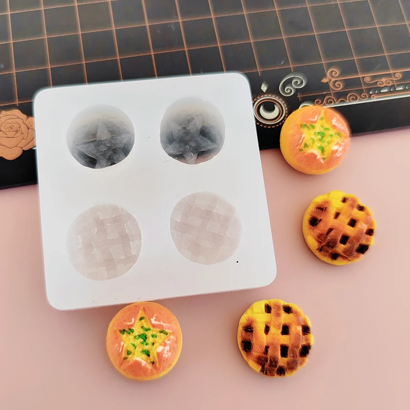 

Polymer Clay Biscuit Pie Bread DIY Silicone Molds