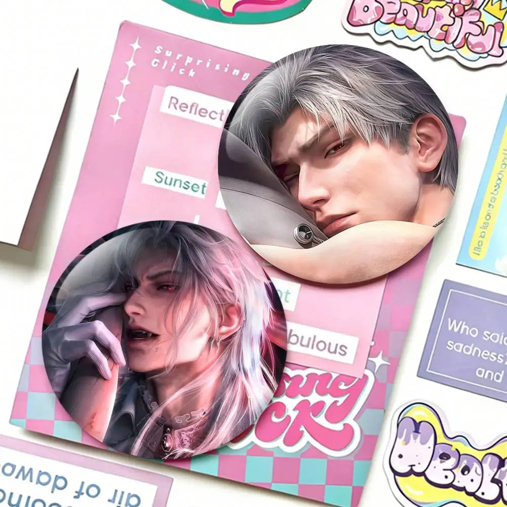 

sylus Love and Deep Space Badges 25 32 44 58 75 mm Round Fans Collect Friends Gifts Brooch Souvenir