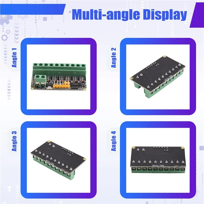 AB34-SPI Interface 8-Channel 12-Bit ADC Module MCP3208 4-20Ma Current Input For Arduino PLC Acquisition