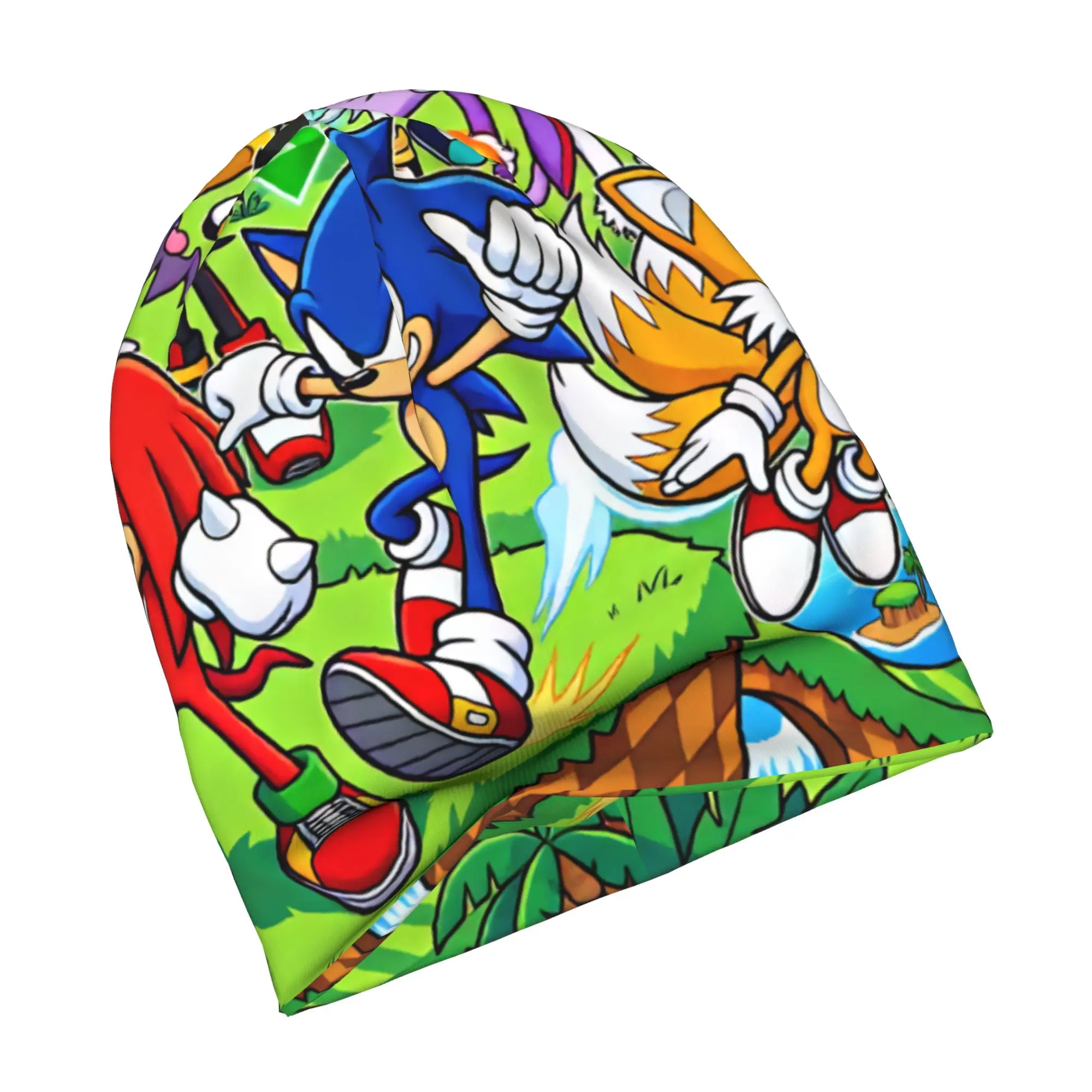 Cartoon H-Hedgehogg S-Shadow Skullies Beanies Caps Men Women Unisex Outdoor Winter Warm Knitted Hat Adult Game Bonnet Hats