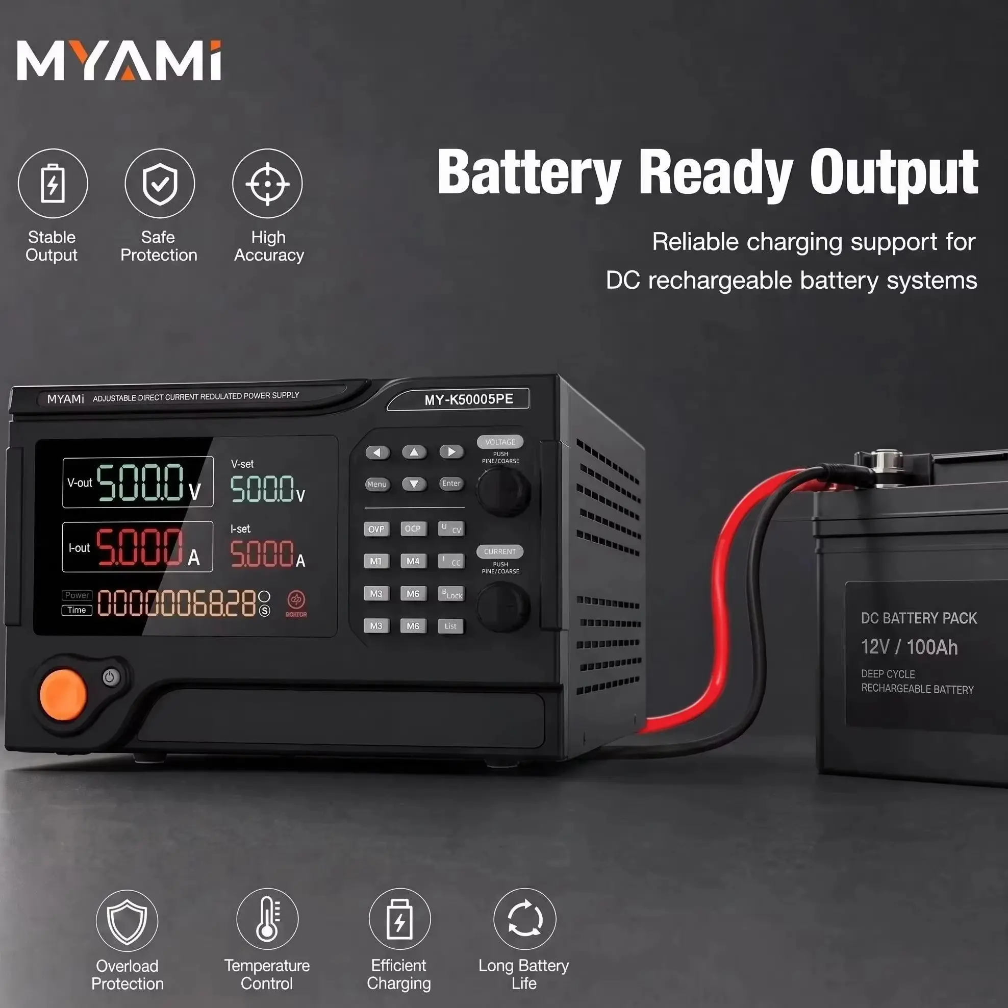 Laboratory Adjustable 32V 64V 100V 300V 500V 600V 800V 6A 10A 20A 60A 100A 200A Dc Programmable Bench Power Supply