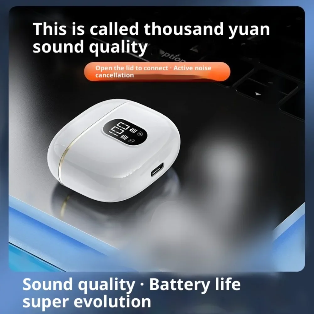 TWS Digital Bluetooth Earphones for Gaming Synchronized Noise Reduction Ultra Long Battery Life HIFI Sound Quality Stereo Sound