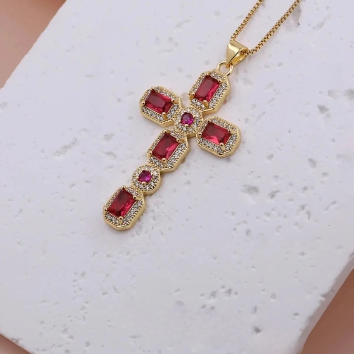 Virgin Mary Necklace Cross Series Pendant For Daily Casual Wear Accessories