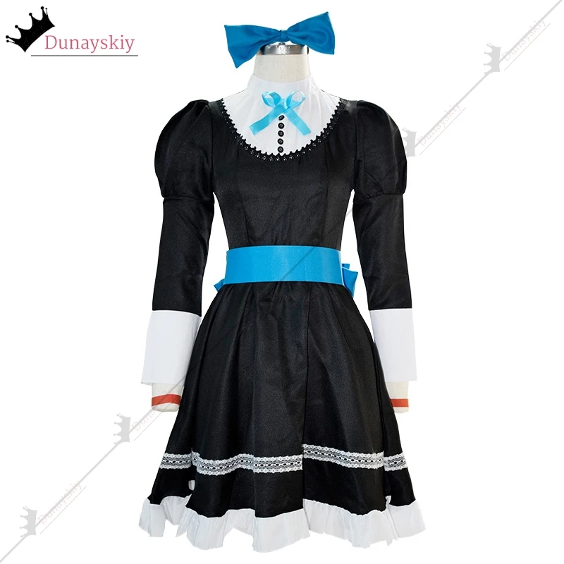 Anime calcinha & meia com cinto de liga irmã mais velha anarquia meia cosplay traje S-3XL gótico lolita vestido + peruca meias longas