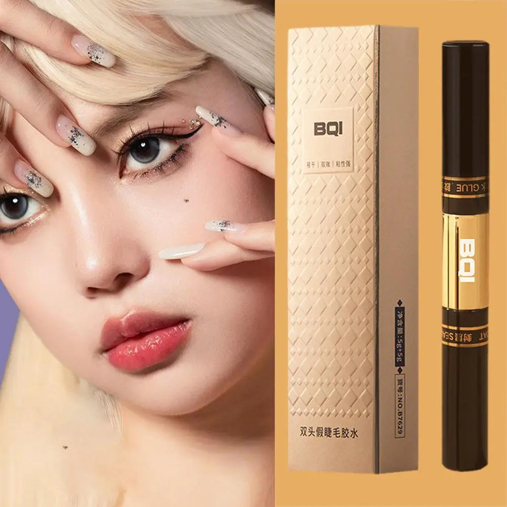 Double Head Black Eyelash Glue, Glue Mascara, Lasting Bond Coating, Strong Raincoat Maquiagem, Seco Cílios, Clear Hold Seal, impermeável, Q C0V5