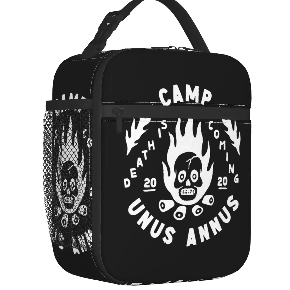 Camp Unus Annus Logo Thermal Insulated Lunch Bag Memento Mori Ethan Markiplier Mark Portable Lunch Container Storage Food Box