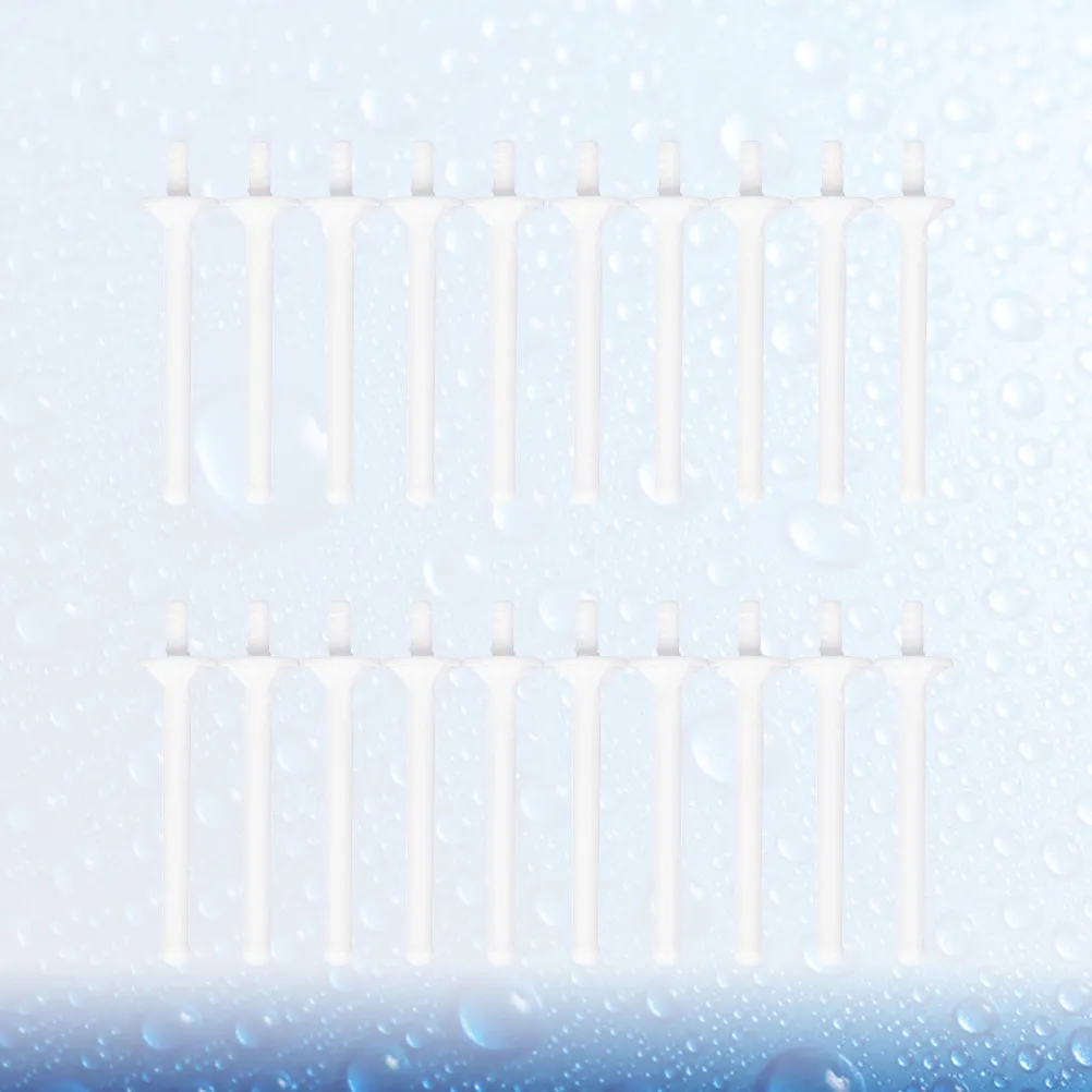 

20 шт. восковых палочек для носа из премиального материала, с гладкой поверхностью, безопасные для удаления волос в носу и на бровях, одноразовые пластиковые восковые палочки