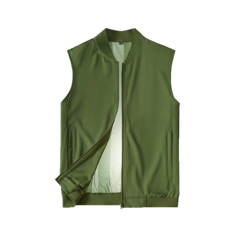 

Summer Ultra Thin Men's Sports Sleeveless Vest Lightweight Breathable Outdoor Work Fishing Vest Tops