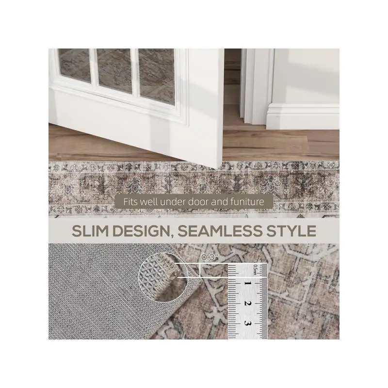 Tapete macio e durável para sala de estar, quarto, decoração de casa, antiderrapante, fácil de limpar