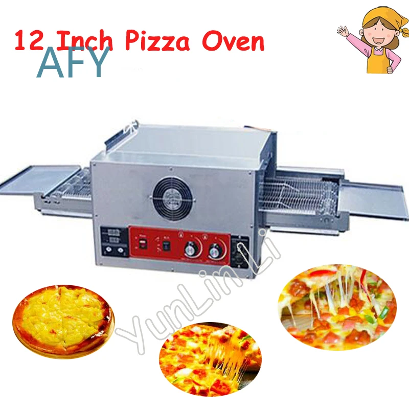 Electric Conveyor Pizza Oven for Commercial Use Large Capacity Bakery Equipment for Pizza Bread Cake Baking Machine Food
