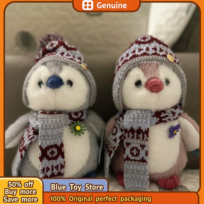 

Оригинальная плюшевая кукла-пингвин, игрушки, милая пушистая мультяшная шапка, шарф, подушка, черное, розовое животное, плюшевая игрушка, домашний декор, подарок для мальчиков и девочек