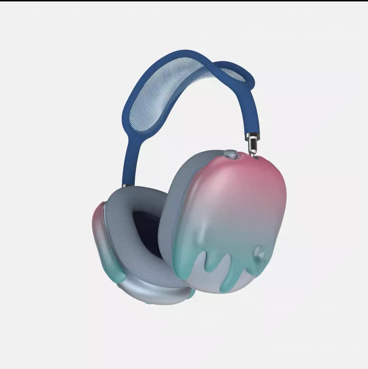 Градиентный чехол для наушников, декоративный аксессуар для чехла для наушников с повязкой на голову, подходит для AirPods Max