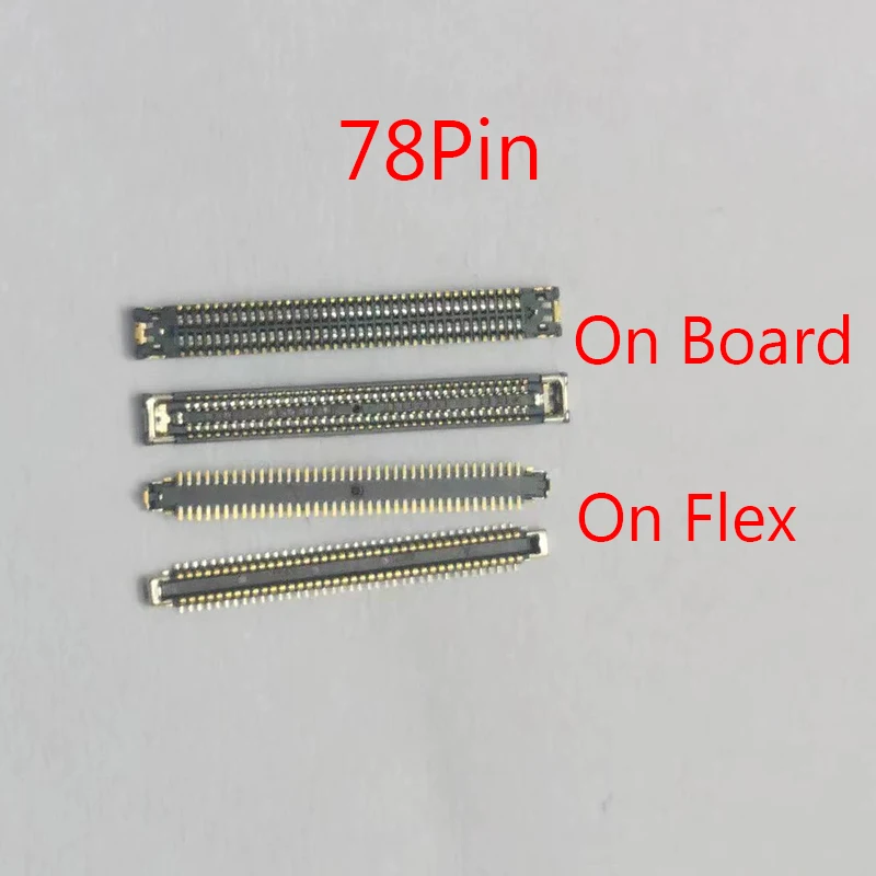 1-5pcs 78Pin LCD Display Screen FPC Connector On Motherboard For Huawei Enjoy/Honor X7B USB Charger Charging FPC On Flex Cable