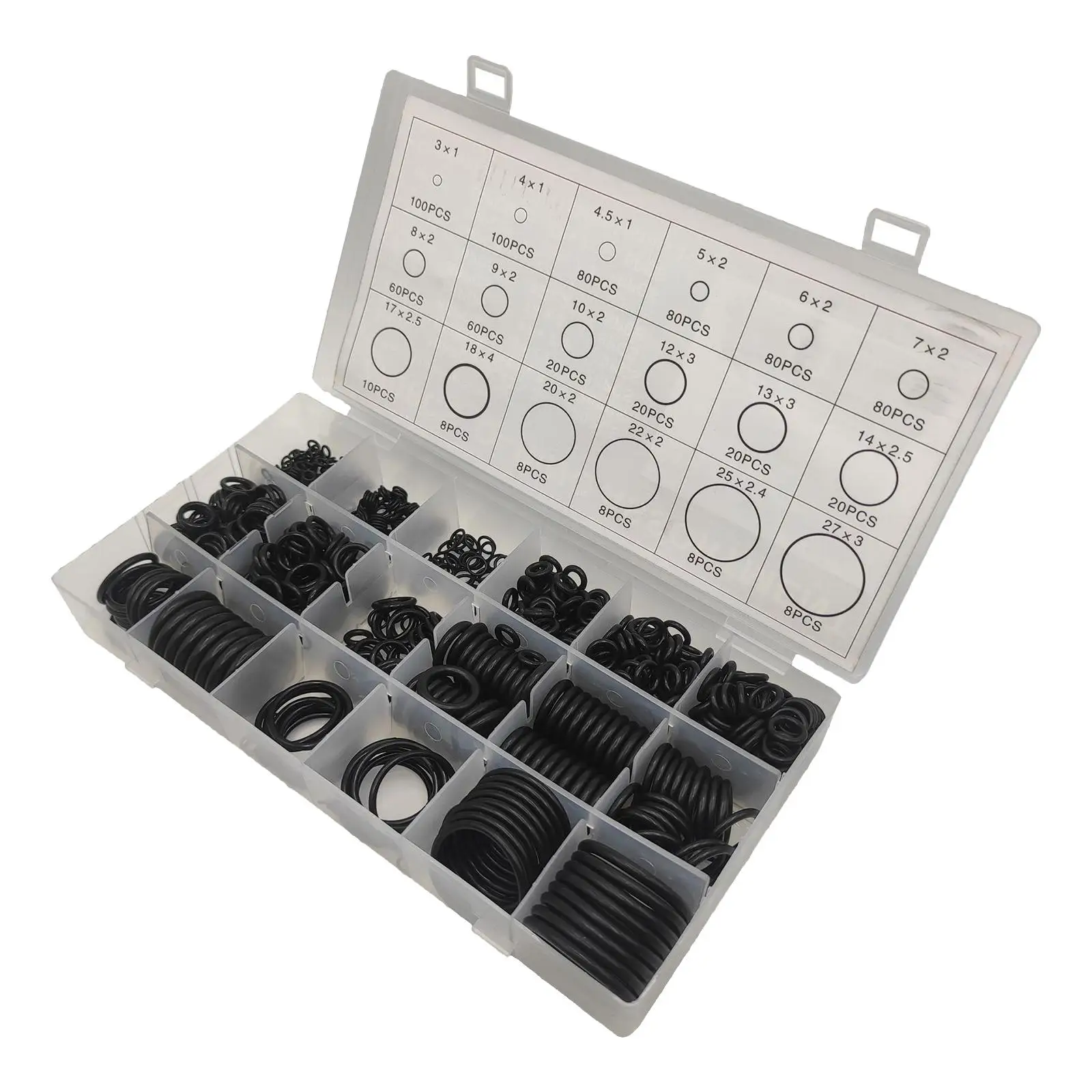 770 O Assortment Kits 18 Sizes Black for Car Auto Vehicle Repair