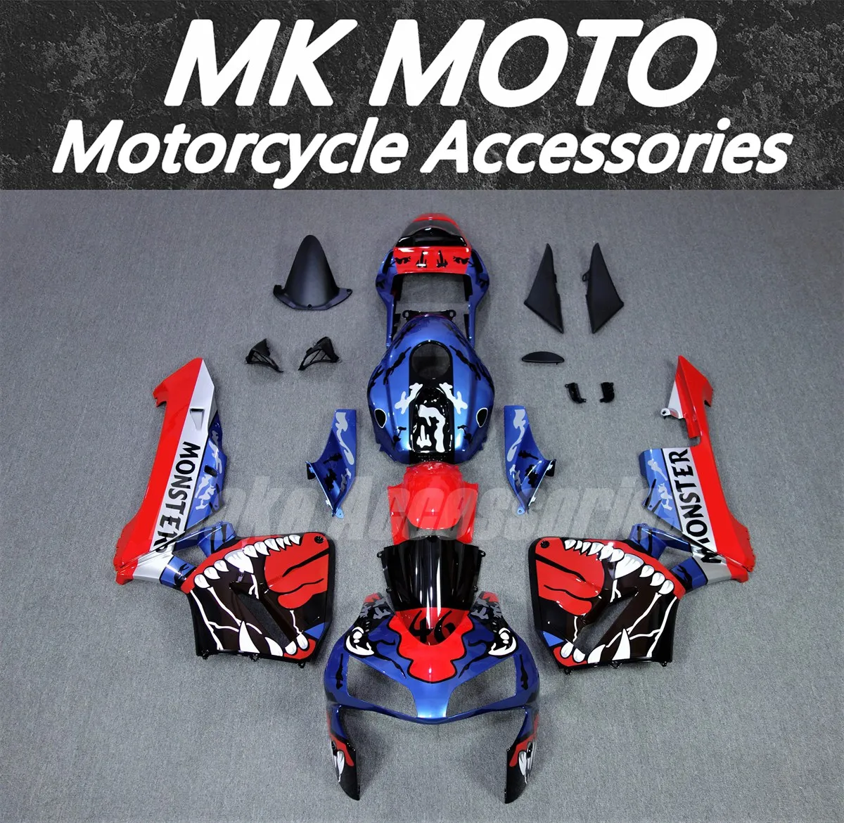 

Moke moto Motorcycle Fairings Kit Fit For Cbr600rr 2003-2004 Bodywork Set High Quality ABS Injection New Red Blue Monster