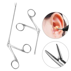 Ear Wax Endoscope Earwax Cleaning Remover Tong Hartmann Micro Alligator Crocodile Medical Forceps Nasal Cleaner Tweezers Clip