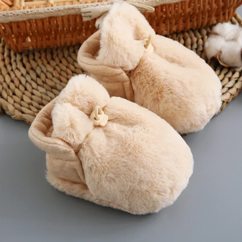 2024 Newborn Baby Winter Thick Kid Toddler Shoes Foot Sock Soft Bottom Warm Boys and Girls Baby Foot Sock