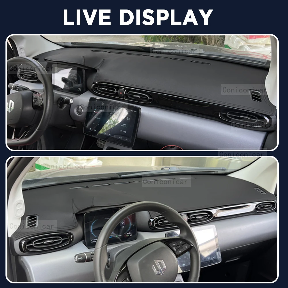 For LEAPMOTOR T03 2022 2023 Car Dashboard Cover Mat Sun Shade Pad Avoid Light Mat Instrument Carpet Protection Accessories