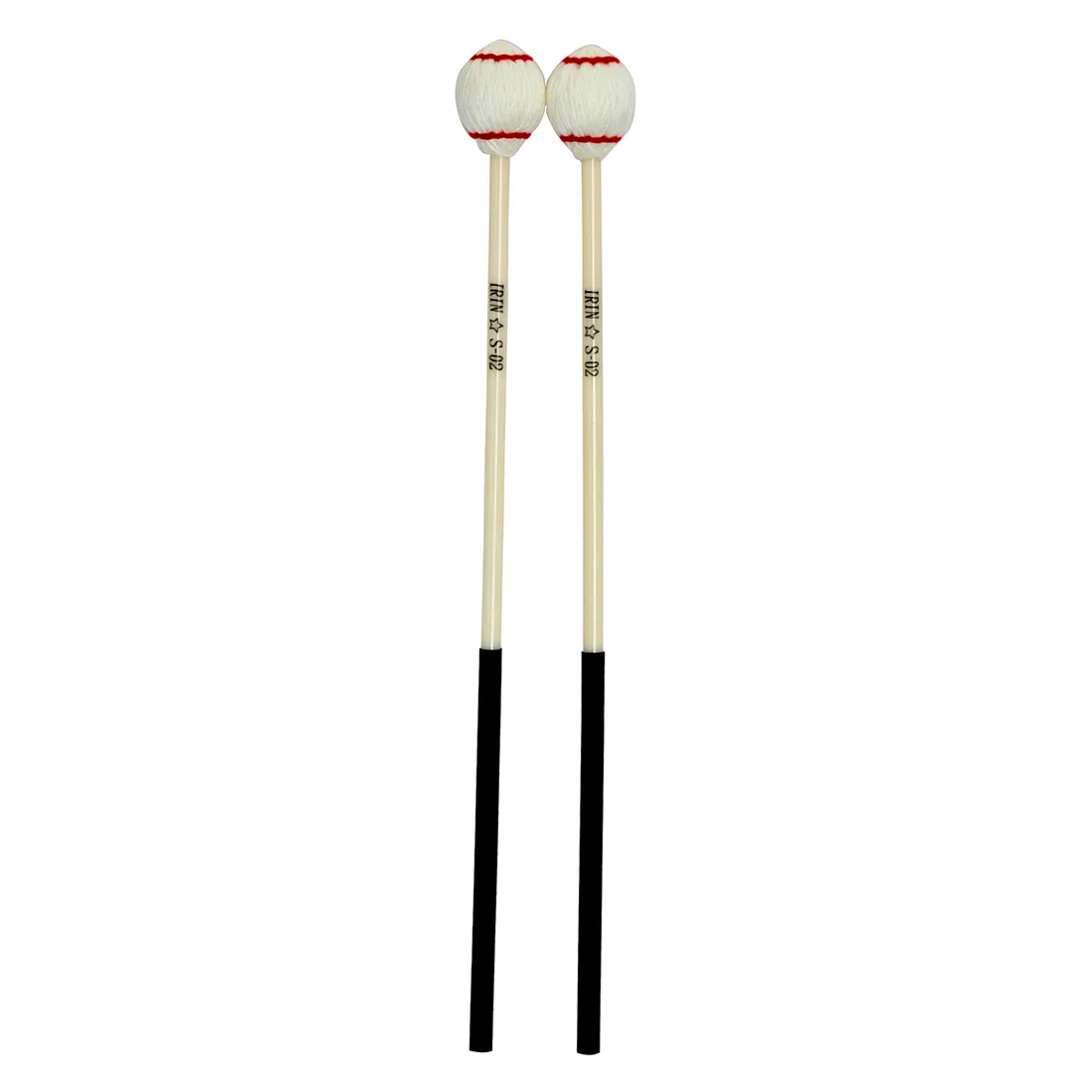 IRIN 1 Pair Hard Rubber Head Marimba Sticks Mallets Xylophone Piano Hammer Percussion Instrument Accessories S-02 High Quality