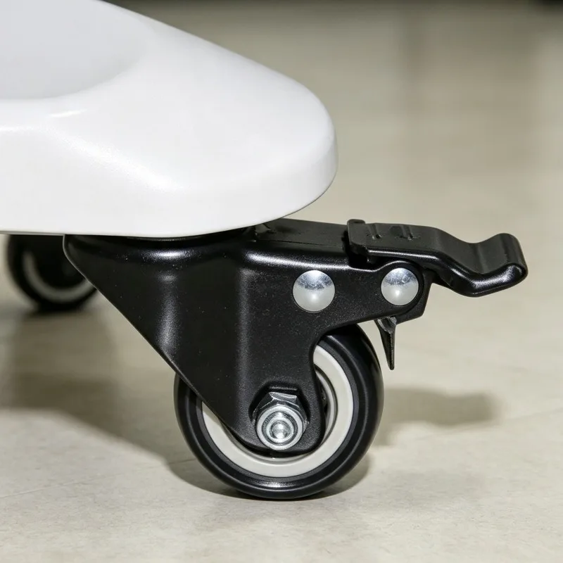 Swivel Caster Wheels 4Pcs Black Furniture Castor with Brake Silent Office Chair Casters Storage Rack