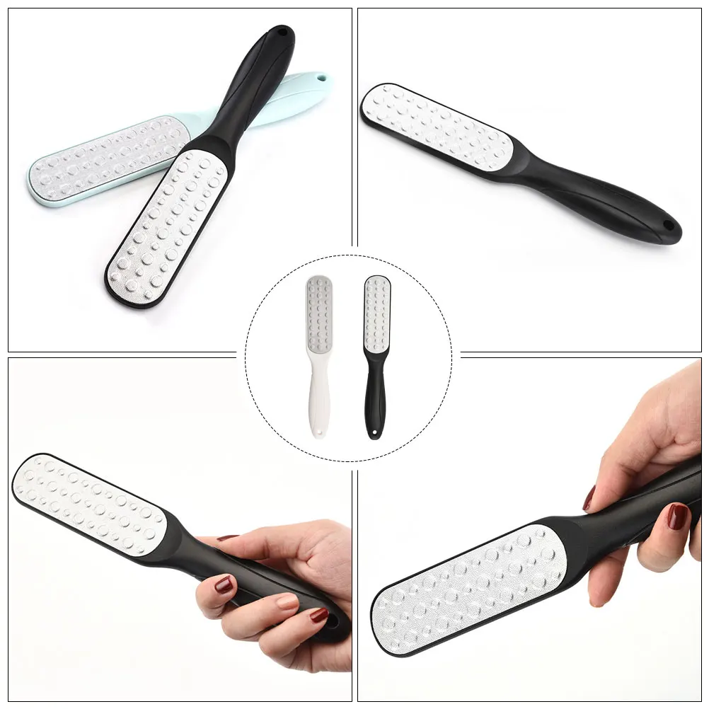 2pcs Dual-Sided Foot File Handheld Pedicure Tool For Feet Dead Skin Removal Foot Care Rasp Scrubber Nail Care Tools
