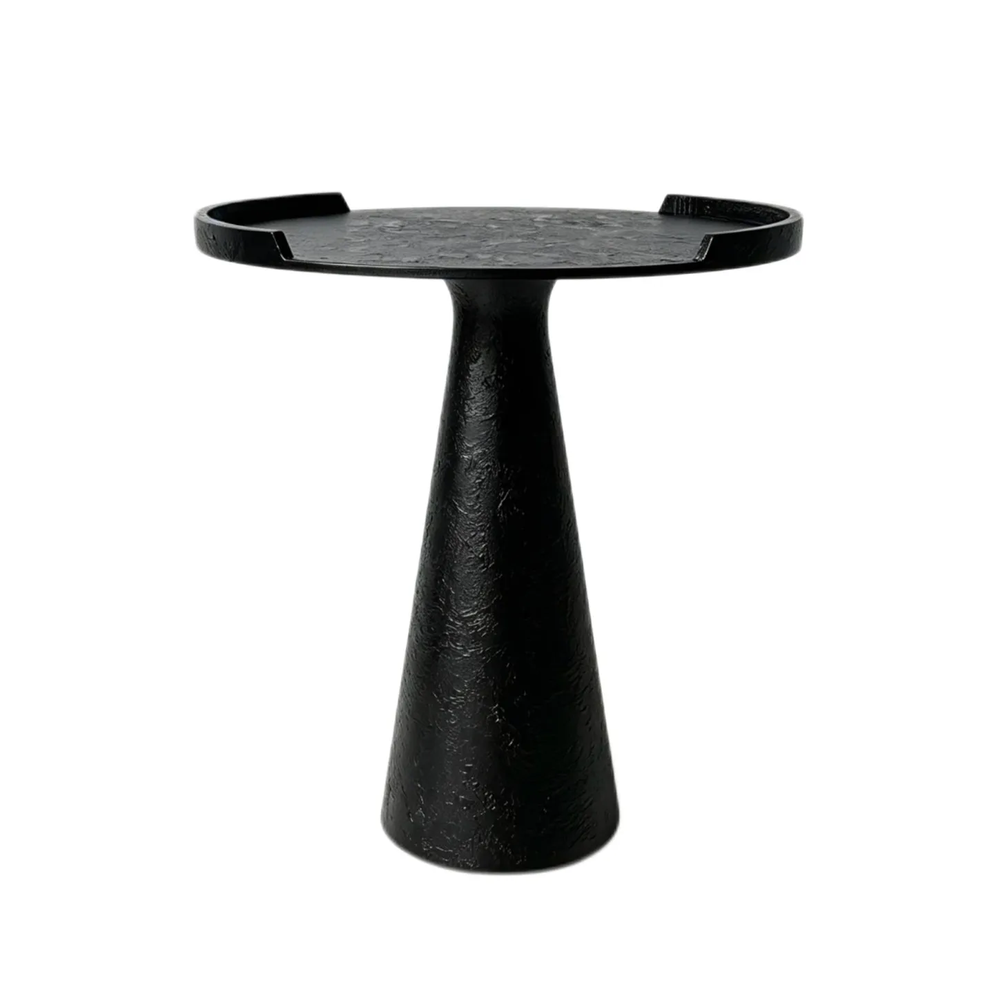 Italian Minimalist Art Rounded Corner Few Antique Soft Metal Sofa Side Table Wabi Sandy Wind Creative Coffee Table