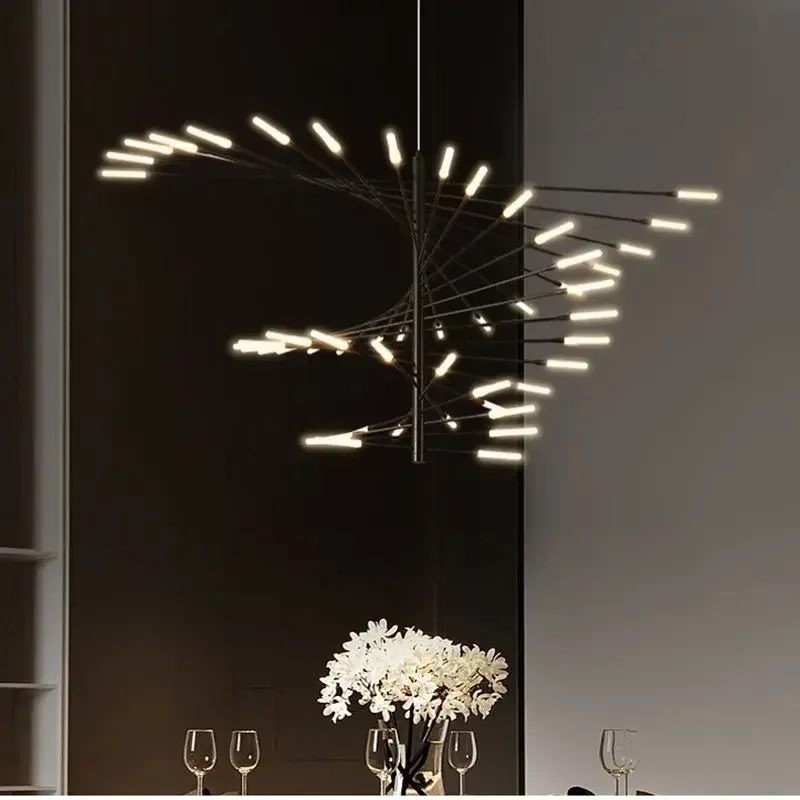 

SANDYHA Modern Creative Art Fireworks Pendant Lamp Restaurant Chandelier Villa Dining Living Room Bedroom Lighting Luminaire