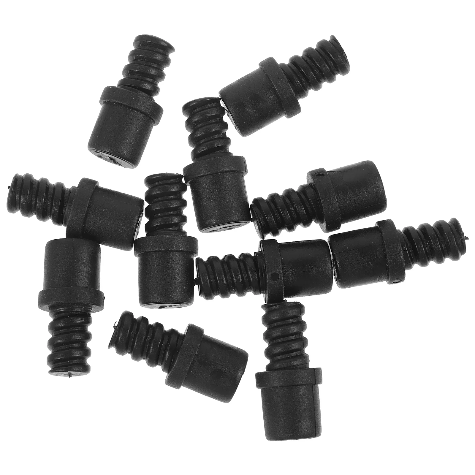 

20pcs Toilet Brush Accessories Screw Connector Self-Locking Threaded Tip Replacement For Scrub Brush Handles Plastic Adapter