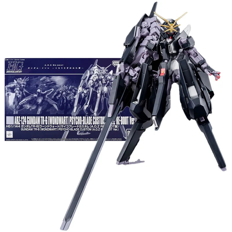 

Bandai оригинальная модель GUNDAM, набор для гаража серии HGUC 1/144, Gundam TR-6 Woundwort, аниме экшн-фигурка в сборе, модель, игрушки