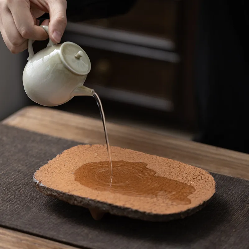 Decorative Serving Tea Tray Accessories Table Ceremony Valet Irregular Tea Tray Living Room Bandejas Home Products Teaware