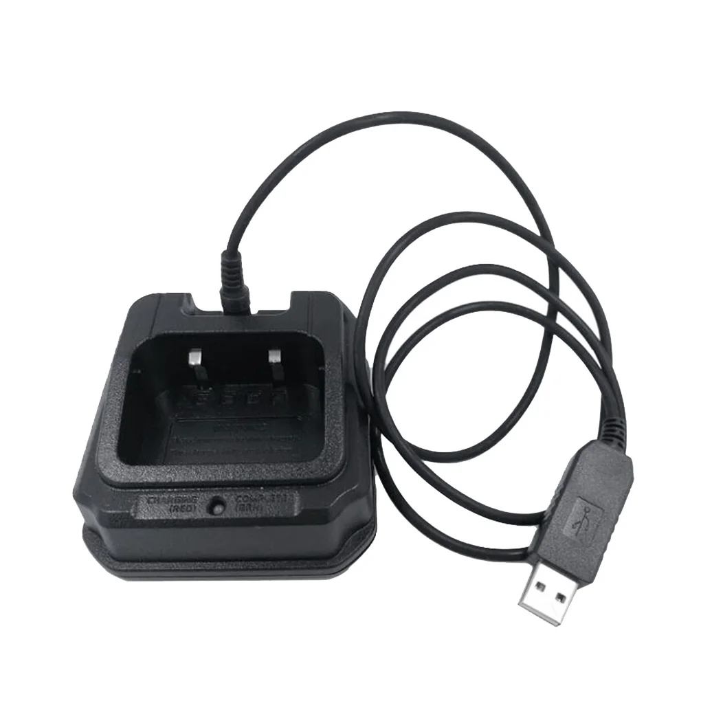 Walkie-talkie Battery Charger Portable ABS USB Charging Adapter Upgrade Modified Replacement for Baofeng UV-9R