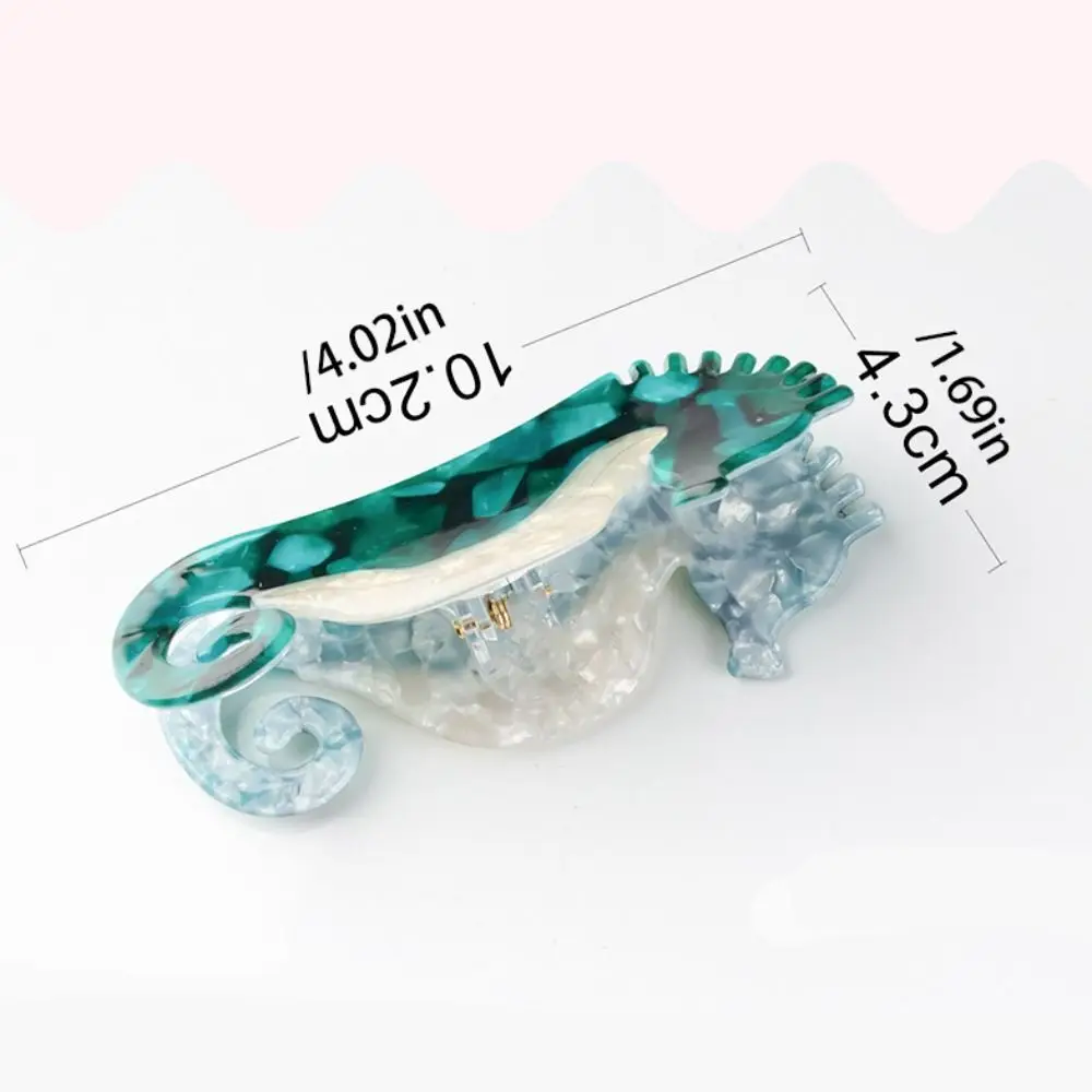 Sweet Acrylic Animal Hair Claw Bird Straw Hat Swan Hair Clip Headwear Geometry Animal Shark Clip Female