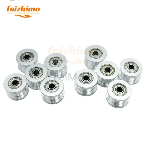 2GT 20 Teeth Tensioner Bore 3/4/5/6/8mm GT2 Idler Pulley For Belt Width 6/9/10/12/15mm 3D Printer Parts Guide Synchronous Wheel 10 best sales belt tensioner pulley - №4