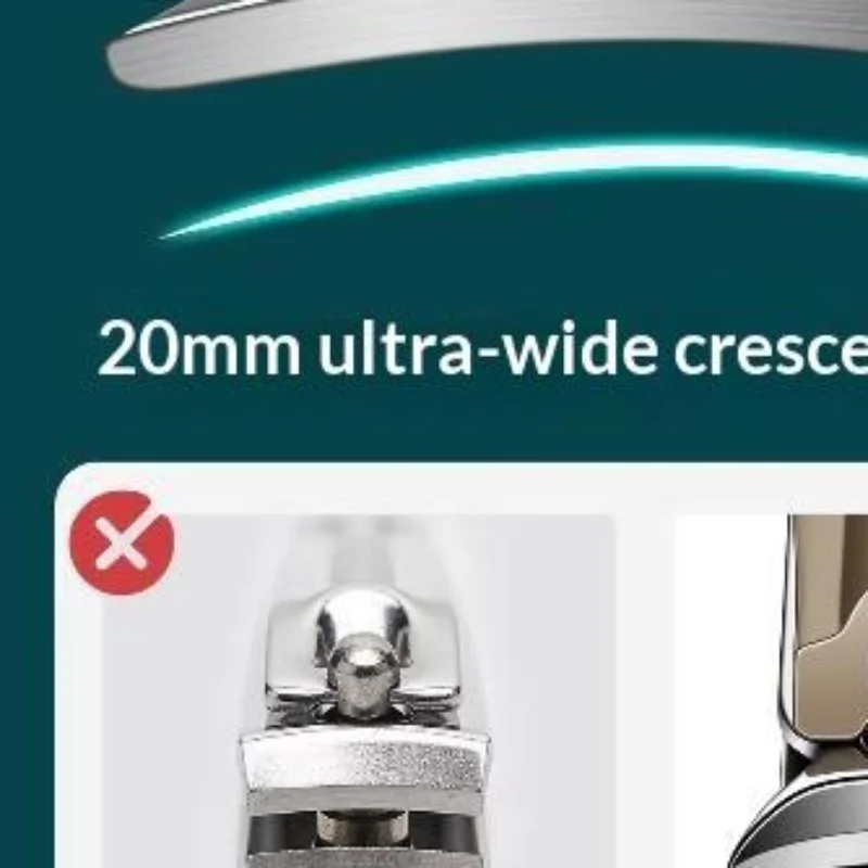1Set Daily Personal Care New Crescent Curved Blade Nail Clippers For Travel Home High Hardness Sharp Nail Trimming Manicure Too