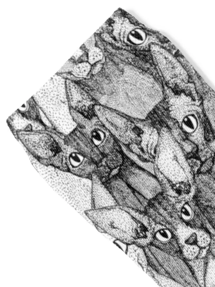 just sphynx cats black white Socks men cotton high quality colored Rugby ankle Designer Man Socks Women's