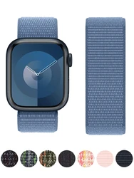 nylon Strap For apple watch band 44mm 40mm 49mm 45mm 41mm 42mm 38mm 44 mm Sport Bracelet Iwatch Series 8 9 Se7 6 5 4 3 Ultra 2