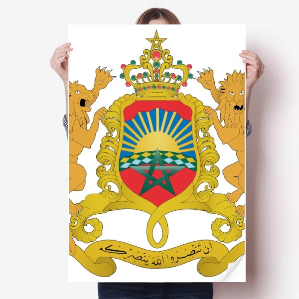 

morocco afnational emblem sticker decoration poster playbill wallpaper window decal