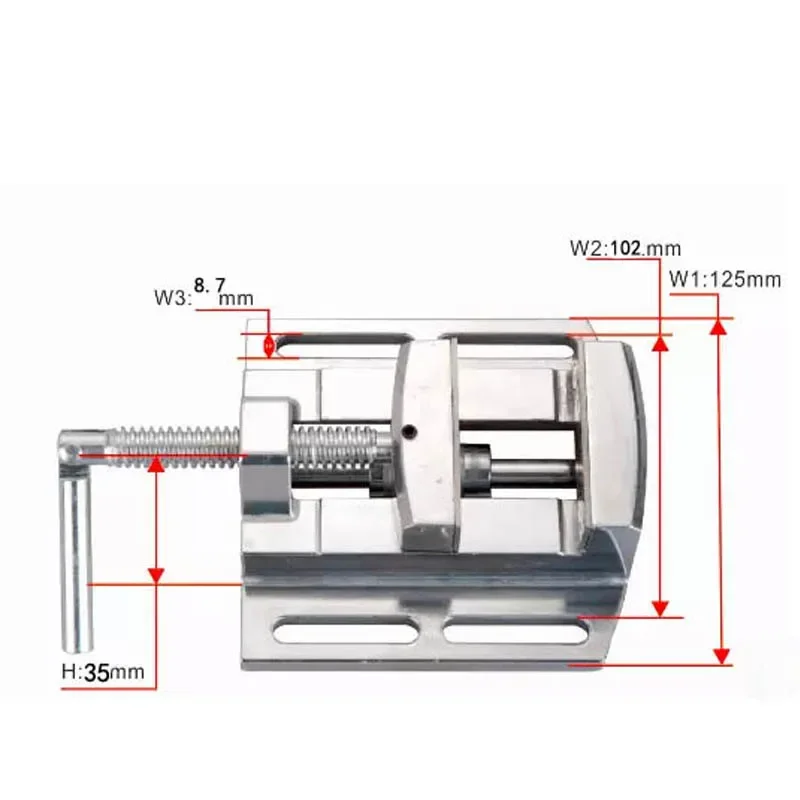 Imagem -02 - Multifuncional Mesa de Trabalho Broca Fresadora Stent 2.5 Paralelo Jaw Vice Imprensa Vise Worktable Ajustar Ferramentas