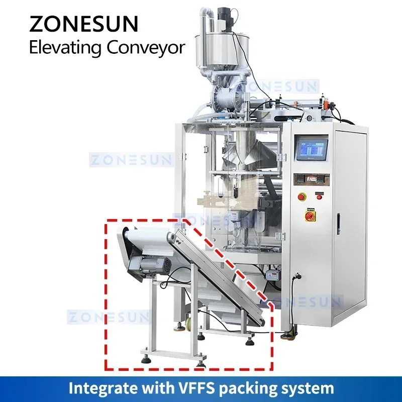 Zonesun Elevator Conveyor Incline Conveyor Belt Incline Conveyor Belt Cleated Conveying Carrier ZS-SLJ6