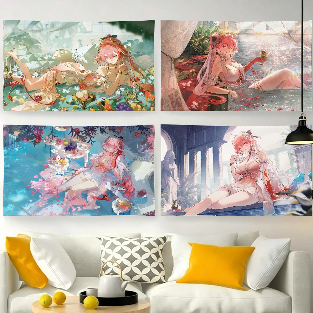 Changli Game Wuthering Waves flag For Garden Party Living Room Home Wall Decor Banner Bedroom Outdoor Tapestry