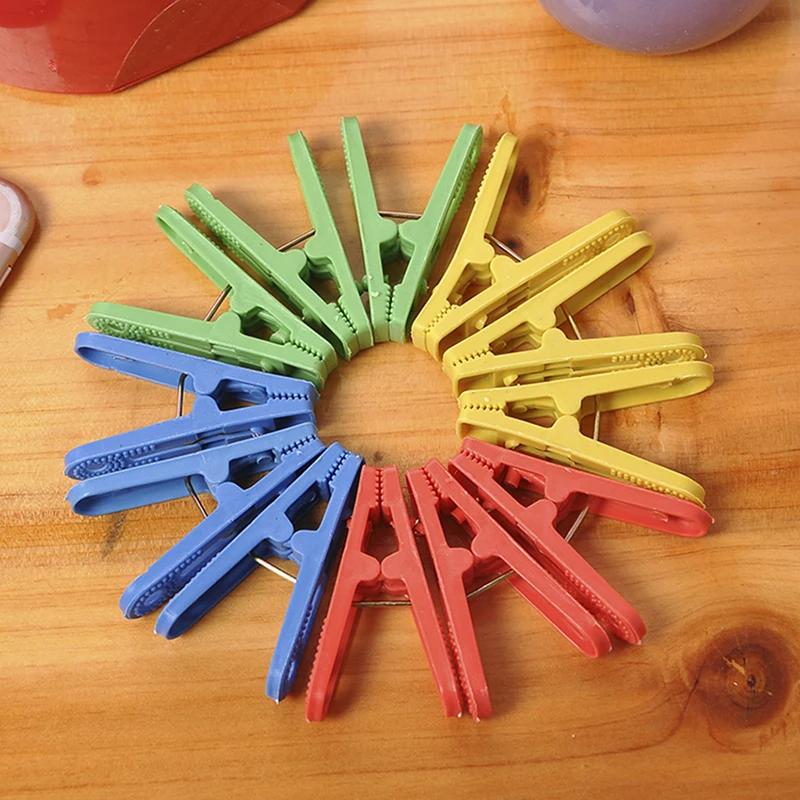 20Pcs/set Plastic Clothespins Laundry Hanging Pins Clips Household Clothespins Socks Underwear Drying Rack Holder