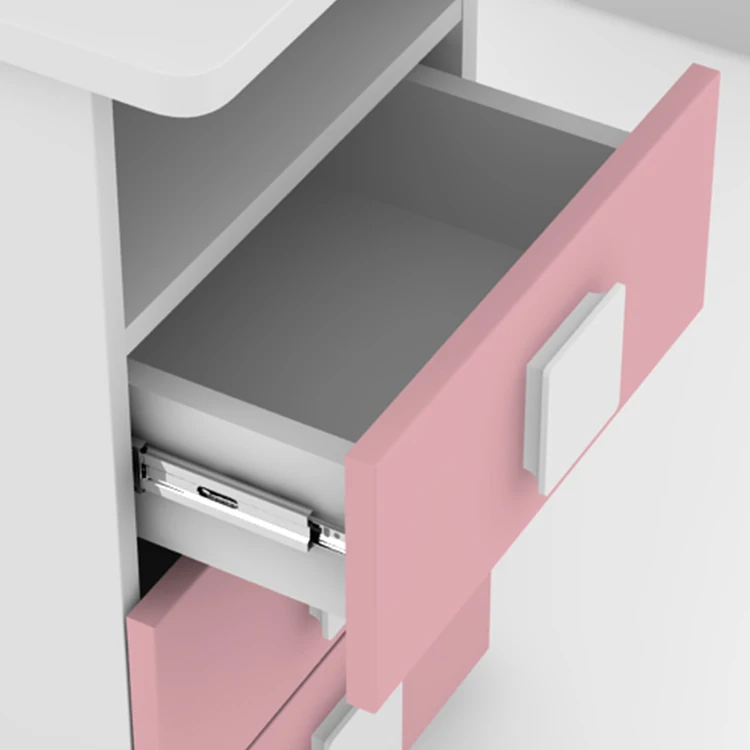 고품질 가족용 어린이 공부 책상, 대용량 책장 포함