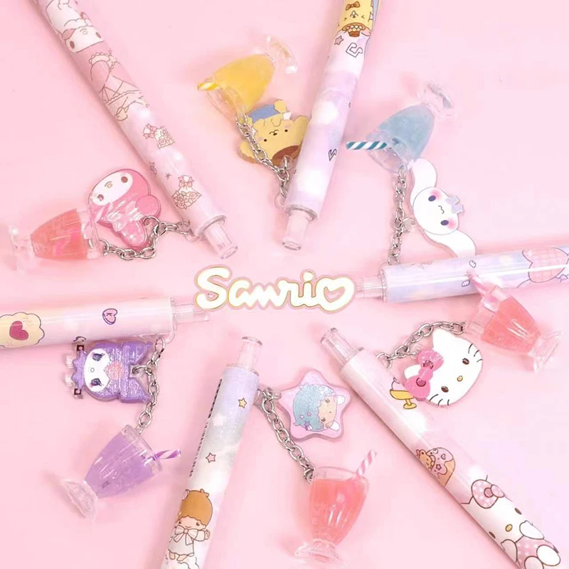 36pcs Sanrio Automatic Pencil Kawaii Hellokitty Cinnamoroll Mechanical Pencils No Sharpening Pencil School Supplies Stationery