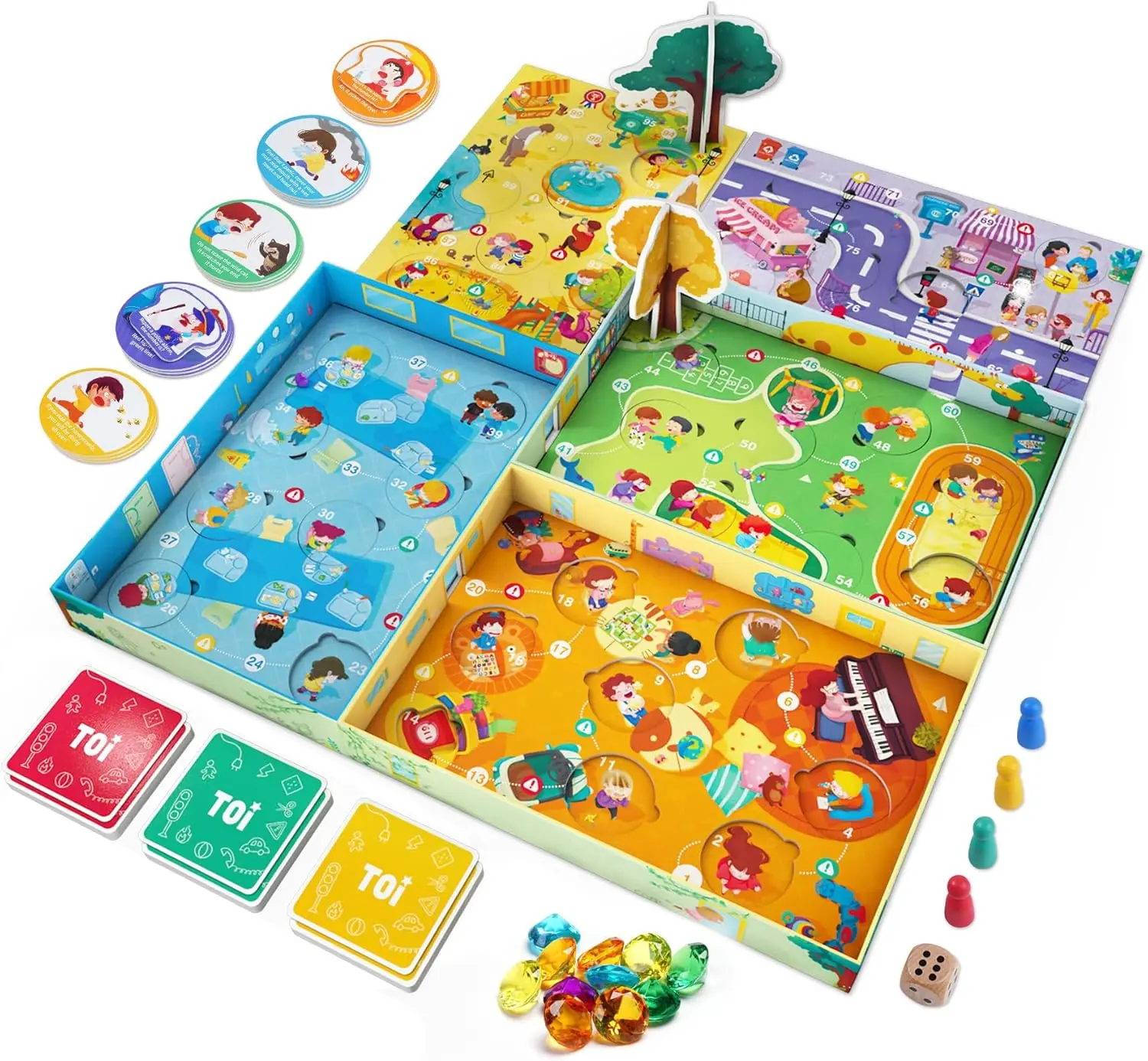 

Super Safety Kids Game - Preschool Learning Board Game for Toddlers, 2-4 Players