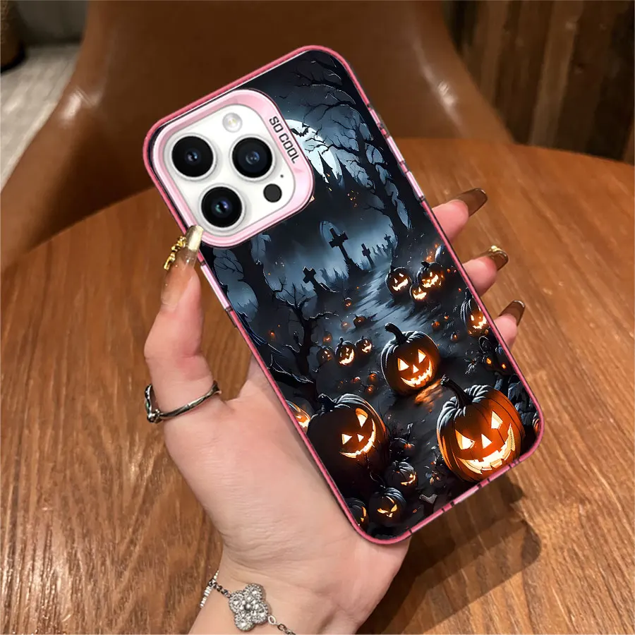 Телефон Halloween Cross Evil Pumpkin для iPhone 17–11 Pro Max Plus
