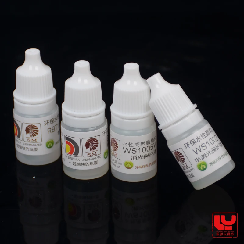 Glossy Oil ExtinctionTransparent Protective Paint Varnish Pigment Model Coloring Pen Coating Hand Coating Water-Based SM 5ml